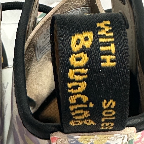 Dr Martens Leather Women’s Floral Lace Up Combat Boots Size 6, New - Picture 10 of 16